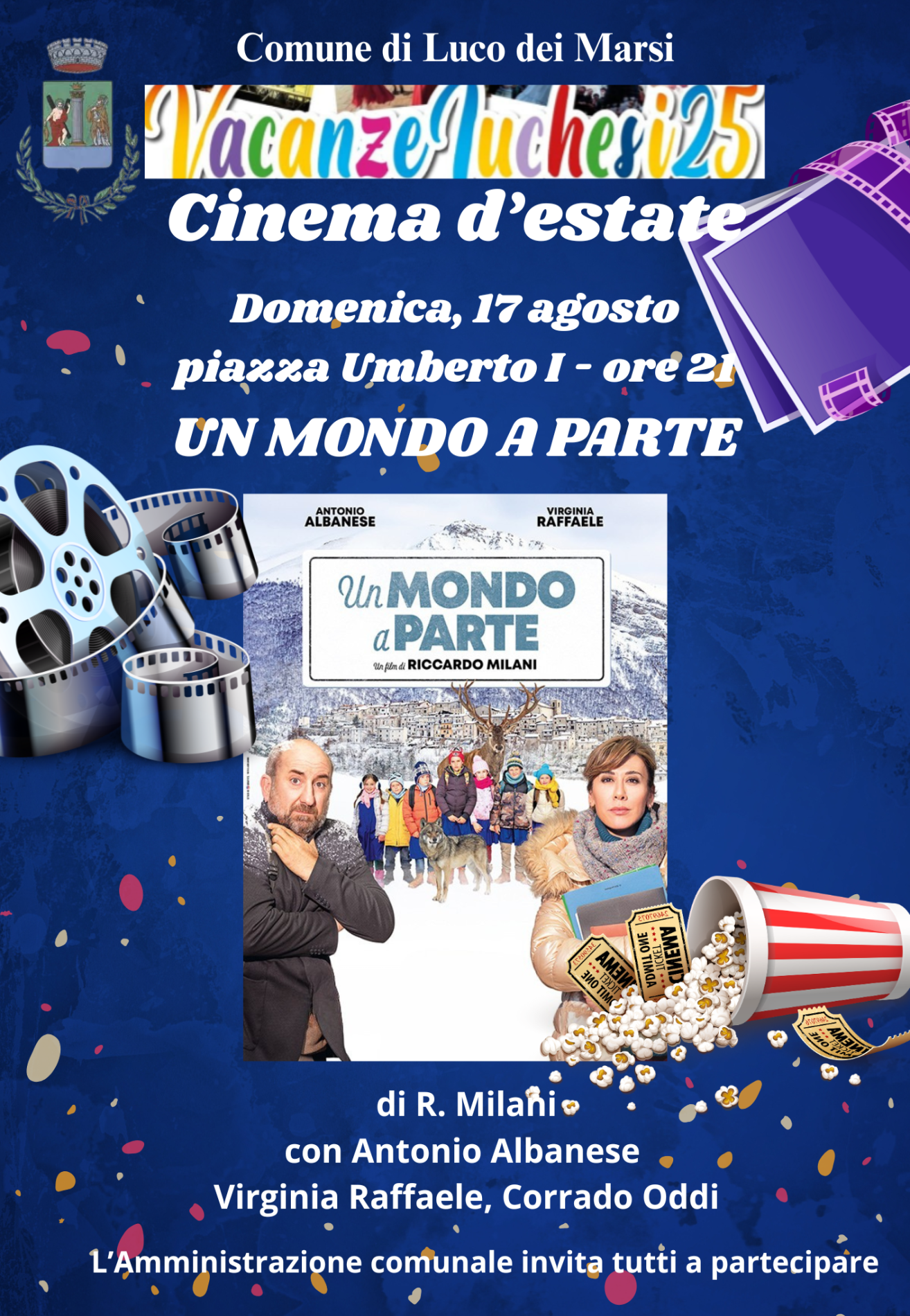 Emozioni dal grande schermo e allegria in piazza Umberto I 